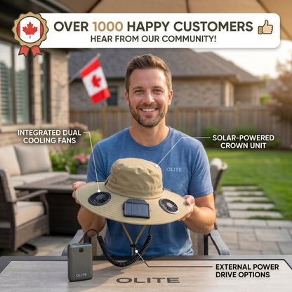 Solar Rechargeable Cooling Fan Hat