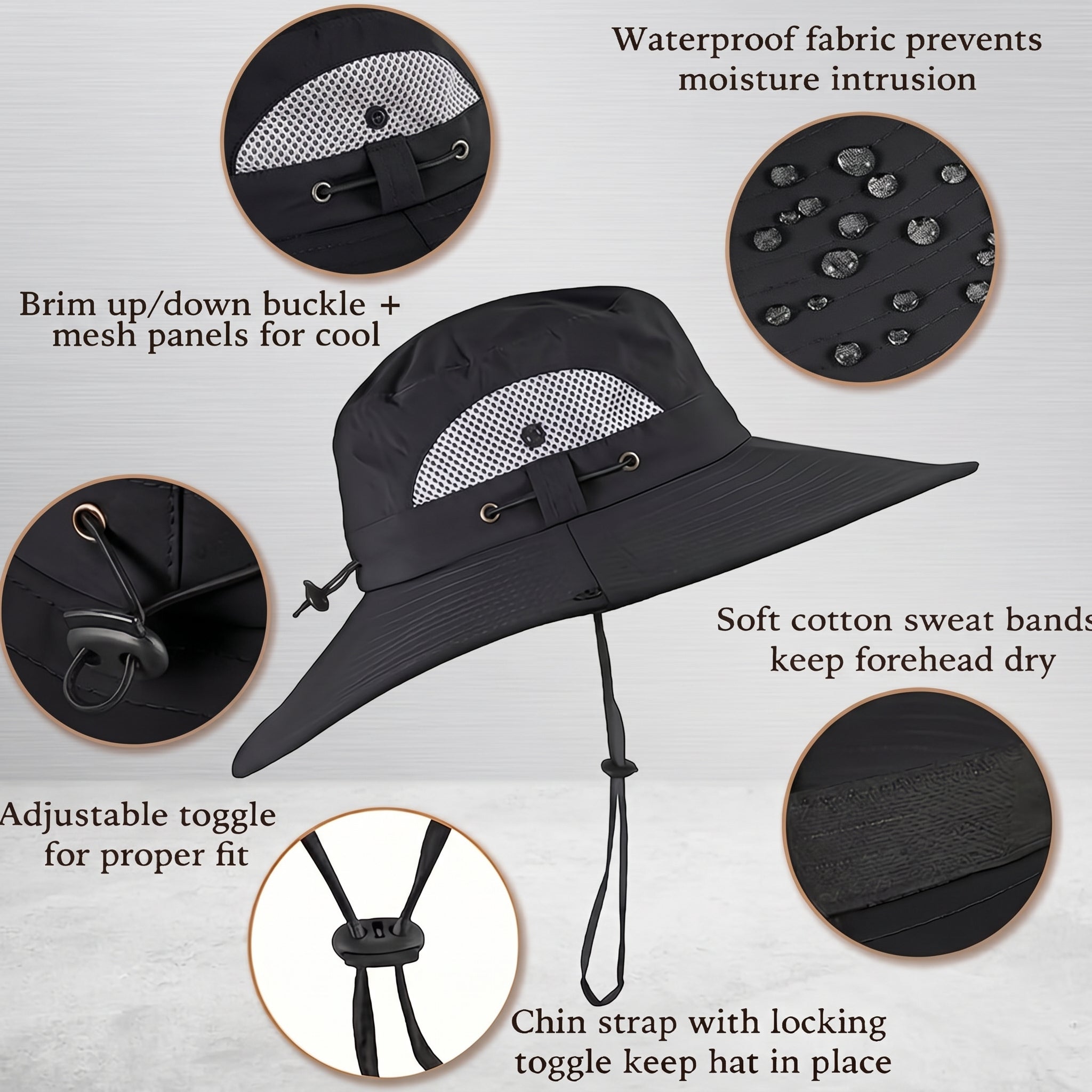Solar Rechargeable Cooling Fan Hat