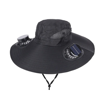 Solar Rechargeable Cooling Fan Hat