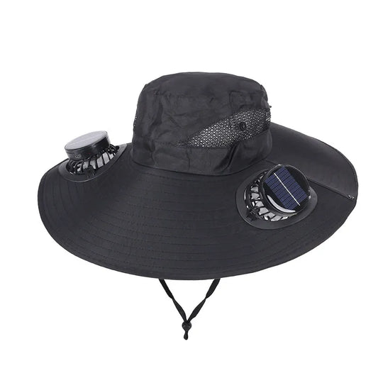 Solar Rechargeable Cooling Fan Hat